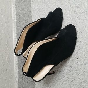 Jessica Simpson Javrey Leather Suede Stiletto Heels